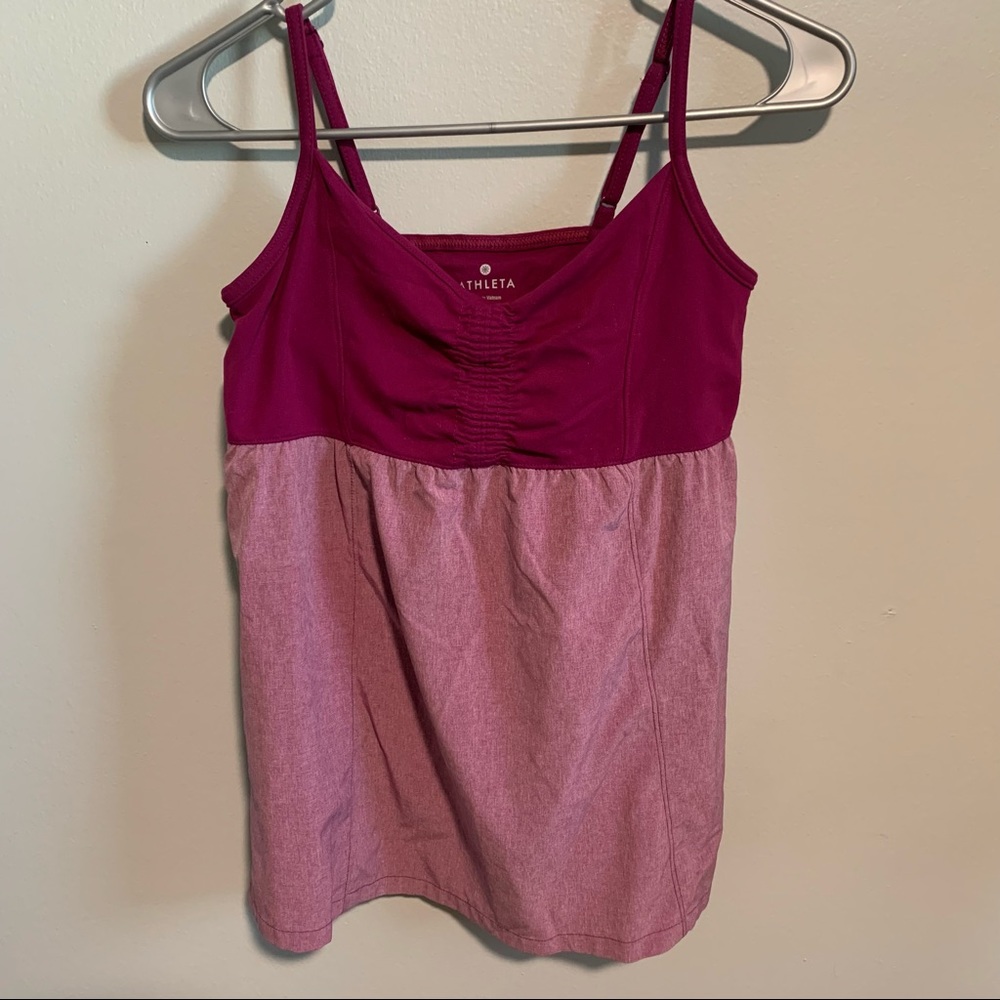 Athleta Magenta Stretchy Spaghetti Strap Top-Sm